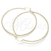 Argolla Extra Grande 02.168.0036.70 Oro Laminado, Diamantado, Tono Dorado