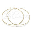 Argolla Extra Grande 02.168.0036.70 Oro Laminado, Diamantado, Tono Dorado