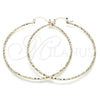 Argolla Extra Grande 02.168.0037.70 Oro Laminado, Diamantado, Tono Dorado