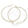 Argolla Extra Grande 02.168.0037.70 Oro Laminado, Diamantado, Tono Dorado