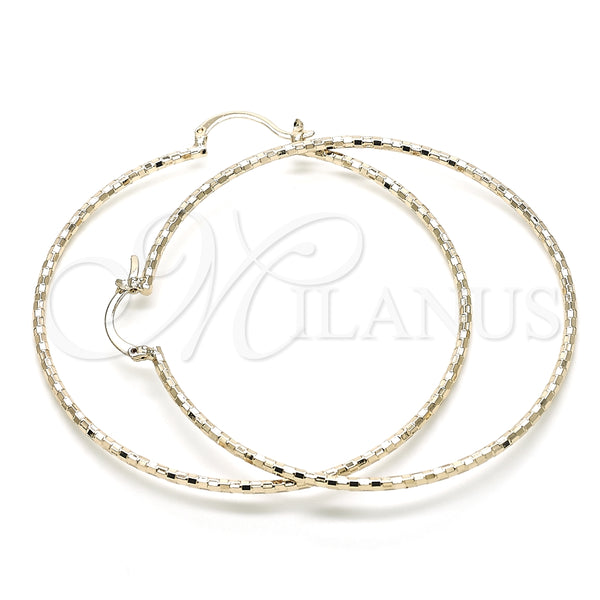 Argolla Extra Grande 02.168.0037.70 Oro Laminado, Diamantado, Tono Dorado