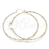 Argolla Extra Grande 02.168.0037.70 Oro Laminado, Diamantado, Tono Dorado