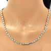 Gargantilla Basica 04.213.0170.24 Oro Laminado, Pulido, Tono Dorado (04 MM Thickness, 24 Inches Length)