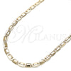 Gargantilla Basica 04.213.0170.24 Oro Laminado, Pulido, Tono Dorado (04 MM Thickness, 24 Inches Length)