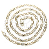 Gargantilla Basica 04.213.0170.24 Oro Laminado, Pulido, Tono Dorado (04 MM Thickness, 24 Inches Length)