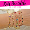 Kit Surtido de 40 Pulseras Infantiles de Oro Laminado al por mayor — SKU 132174