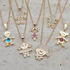 Kit Surtido de 25 Collares de Familia de Oro Laminado al por mayor — SKU 132181