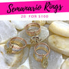 Kit Surtido de 20 Anillos Semanario de Oro Laminado al por mayor — SKU 132183