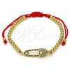 Pulsera Elegante 03.207.0116.11 Oro Laminado, Diseño de Bola, con Multicolor Micro Pave, Pulido, Tono Dorado (04 MM Thickness, 11 Inches Length)