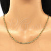 Gargantilla Basica 03.341.0049.16 Oro Laminado, Diseño de Paperclip, Pulido, Tono Dorado (04 MM Thickness, 16 Inches Length)
