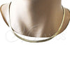 Gargantilla Basica 04.213.0175.18 Oro Laminado, Diseño de Herringbone, Pulido, Tono Dorado (05 MM Thickness, 18 Inches Length)