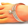 Aro Semanario 07.253.0001.06 Oro Laminado, Diseño de Elefante, Pulido, Tres Tonos (02 MM Thickness, Size 6 (2.75 Diameter))