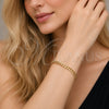 Pulsera Básica 04.63.1398.08 Oro Laminado, Diseño de Miami Cubana, Pulido, Tono Dorado (Calibre 160, Grosor 06 MM, 8 Pulgadas de Largo)