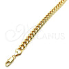 Pulsera Básica 5.223.010.07 Oro Laminado, Diseño de Miami Cubana, Pulido, Tono Dorado (Grosor 08 MM, 7 Pulgadas de Largo)