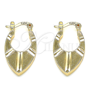 Argolla Pequeña 02.165.0178.15 Oro Laminado, Pulido, Tono Dorado
