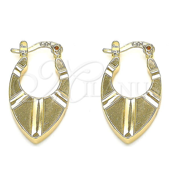 Argolla Pequeña 02.165.0178.15 Oro Laminado, Pulido, Tono Dorado