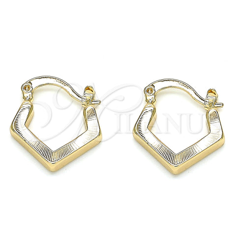Argolla Pequeña 02.165.0179.15 Oro Laminado, Pulido, Tono Dorado