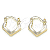 Argolla Pequeña 02.165.0179.15 Oro Laminado, Pulido, Tono Dorado