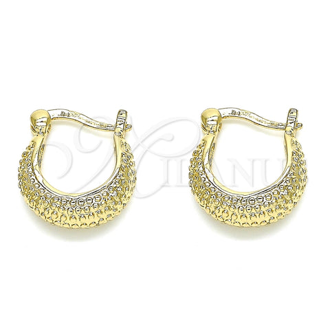 Argolla Pequeña 02.165.0183.15 Oro Laminado, Pulido, Tono Dorado
