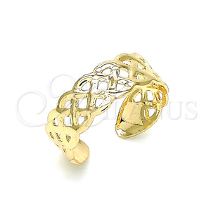 Anillo del Pie 01.376.0001 Oro Laminado, Pulido, Tono Dorado (One size fits all)
