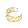 Anillo del Pie 01.376.0006 Oro Laminado, Diseño de Infinito, Pulido, Tono Dorado (One size fits all)