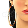 Argolla Extra Grande 02.170.0312.90 Oro Laminado, Diseño de Hueco, Diamantado, Tono Dorado