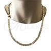 Gargantilla Basica 04.213.0188.24 Oro Laminado, Diseño de Mariner, Pulido, Tono Dorado (07 MM Thickness, 24 Inches Length)