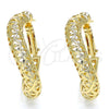 Argolla Huggie 02.163.0087.25 Oro Laminado, Pulido, Tono Dorado