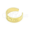 Anillo del Pie 01.117.0009 Oro Laminado, Diseño de Ojo Griego, Pulido, Tono Dorado (One size fits all)