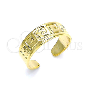 Anillo del Pie 01.117.0009 Oro Laminado, Diseño de Ojo Griego, Pulido, Tono Dorado (One size fits all)
