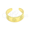 Anillo del Pie 01.117.0010 Oro Laminado, Diseño de Mariposa, Pulido, Tono Dorado (One size fits all)