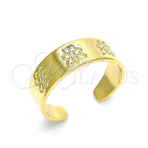 Anillo del Pie 01.117.0010 Oro Laminado, Diseño de Mariposa, Pulido, Tono Dorado (One size fits all)