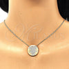 Collares con Dije 04.156.0236.20 Oro Laminado, Diseño de Niñita Pequeña, con Blanca Micro Pave, Pulido, Tono Dorado (02 MM Thickness, 20 Inches Length)