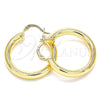 Argolla Mediana 02.170.0235.30 Oro Laminado, Pulido, Tono Dorado