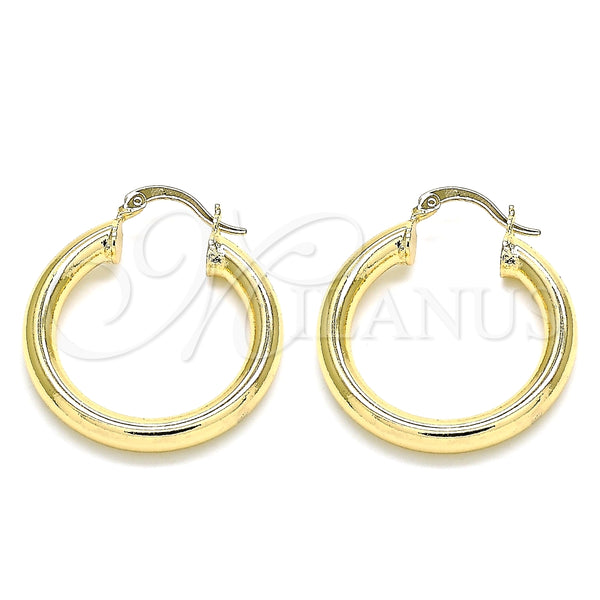 Argolla Mediana 02.170.0235.30 Oro Laminado, Pulido, Tono Dorado