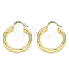 Argolla Mediana 02.170.0235.30 Oro Laminado, Pulido, Tono Dorado