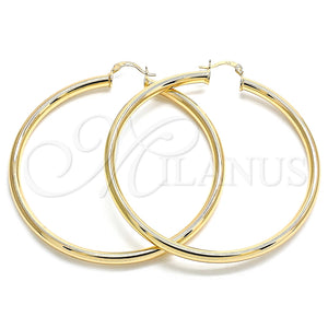 Argolla Extra Grande 02.170.0235.70 Oro Laminado, Pulido, Tono Dorado