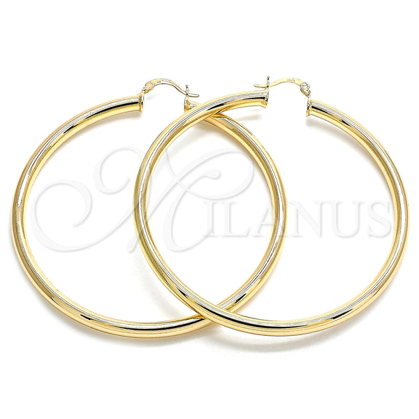 Argolla Extra Grande 02.170.0235.70 Oro Laminado, Pulido, Tono Dorado