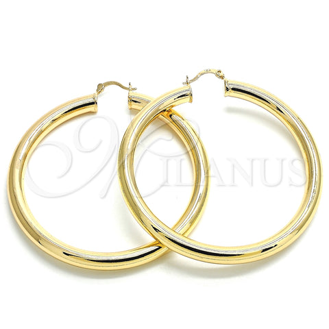 Argolla Extra Grande 02.170.0088.70 Oro Laminado, Pulido, Tono Dorado