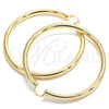 Argolla Extra Grande 02.170.0088.90 Oro Laminado, Diseño de Hueco, Pulido, Tono Dorado