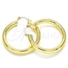 Argolla Mediana 02.170.0314.40 Oro Laminado, Diseño de Hueco, Pulido, Tono Dorado