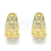 Argolla Huggie 02.195.0123.15 Oro Laminado, Pulido, Tono Dorado