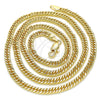 Gargantilla Basica 04.63.1403.24 Oro Laminado, Pulido, Tono Dorado (Grosor 03.8 MM, 24 Pulgadas de Largo)