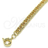 Pulsera Básica 03.319.0006.08 Oro Laminado, Diamantado, Tono Dorado (09 MM Thickness, 8 Inches Length)