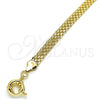 Pulsera Básica 03.319.0010.08 Oro Laminado, Pulido, Tono Dorado (07 MM Thickness, 8 Inches Length)