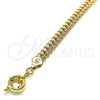 Pulsera Básica 03.145.0009.08 Oro Laminado, Pulido, Tono Dorado (08 MM Thickness, 8 Inches Length)