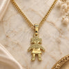 Collares con Dije 04.213.0195.20 Oro Laminado, Diseño de Niñita Pequeña, Pulido, Tono Dorado (Grosor 01 MM, 20 Pulgadas de Largo)