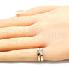 Anillo del Pie 01.233.0023 Oro Laminado, Diseño de Mariposa, Pulido, Tono Dorado (One size fits all)