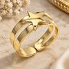 Anillo del Pie 01.233.0024 Oro Laminado, Diseño de Estrella, Pulido, Tono Dorado (Talla Unica)