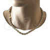 Gargantilla Basica 04.213.0207.20 Oro Laminado, Diseño de Rope, Pulido, Tono Dorado (07 MM Thickness, 20 Inches Length)